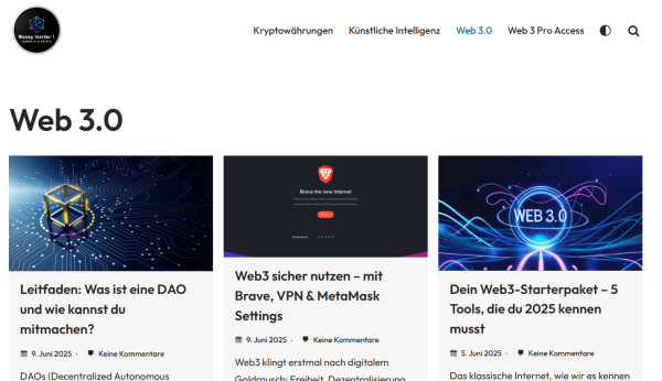 Das Web 3 - was wirklich hinter Blockchan, Bitcon und NFTs steckt