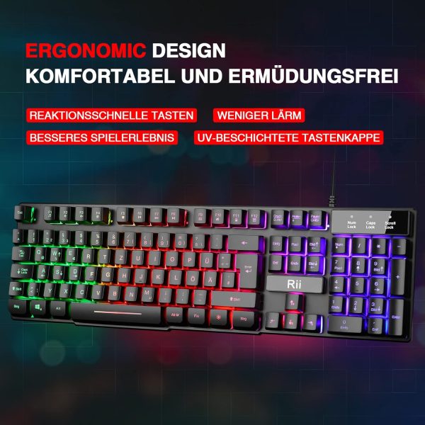 Rii Gaming-Tastatur – Kompakt, stylisch & stark im Alltag – Bild 4