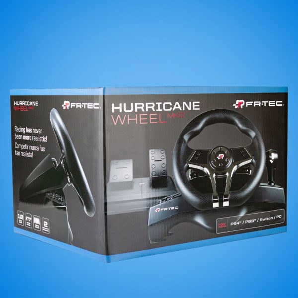 Gaming-Lenkrad FR-TEC FT7004 – Realistisches Rennfeeling für PS4, Switch & PC