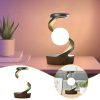 Mond-Schreibtischlampe mit kabelloser Ladefunktion & Sensorsteuerung