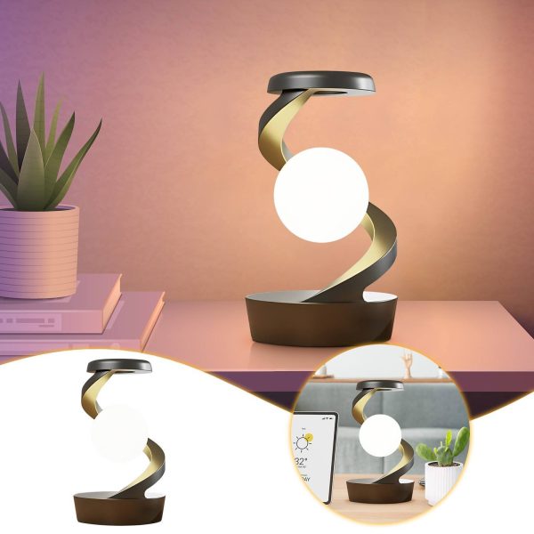Mond-Schreibtischlampe mit kabelloser Ladefunktion & Sensorsteuerung