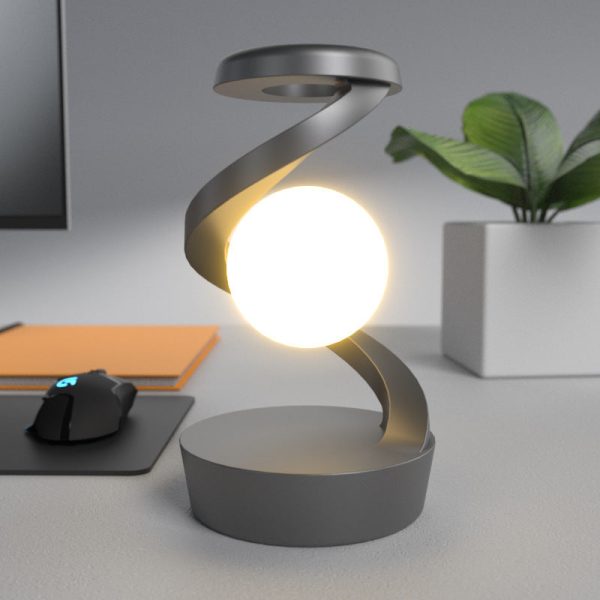 Mond-Schreibtischlampe mit kabelloser Ladefunktion & Sensorsteuerung